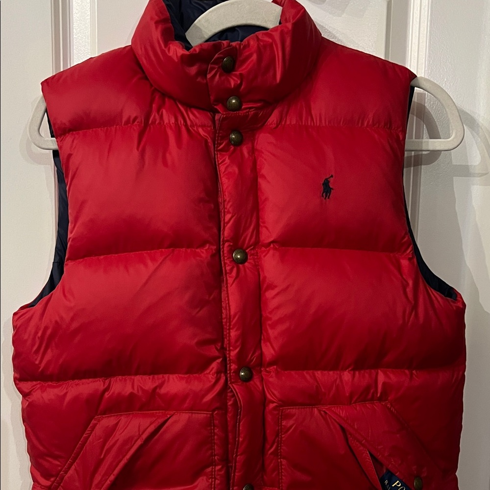 POLO Ralph Lauren Kids Red Puffer Vest, reversible